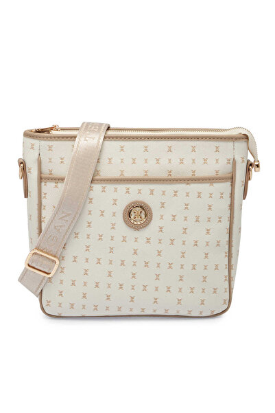 Tergan Bej Print Kadın Çapraz Askılı Çanta - S26Y1PR09128-U4A