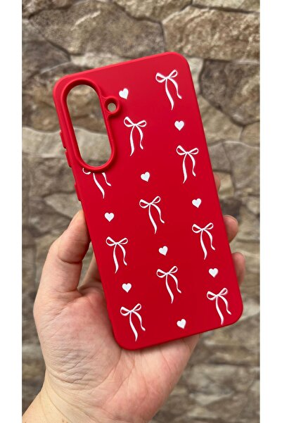 Vip Case Samsung Galaxy A56 Compatible Heart Bow Patterned Silicone Shock-Abs...