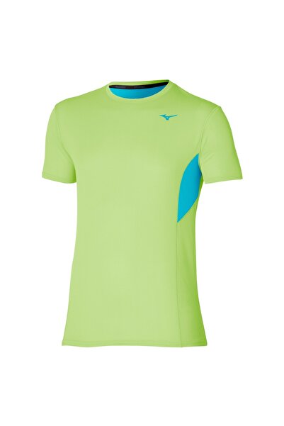 MIZUNO Men's running shirt DryAeroFlow SS 2024-Lime-S