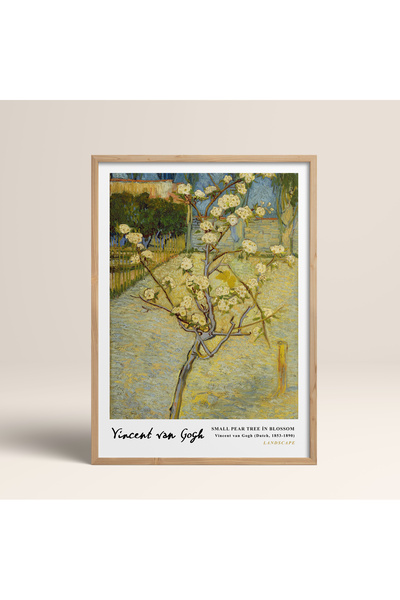 BERRAVIA Van Gogh Çiçek Açmış Armut Ağacı Ahşap Çerçeveli Tablo - Small Pear ...