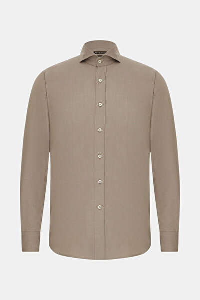 Vakko PAMUK KETEN TWILL SPOR GÖMLEK