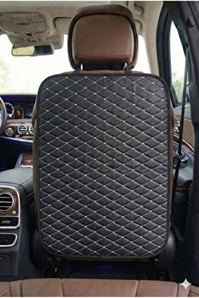 Ayg Aydın Aygün Seat Back Protector Car Seat Back Protection Cover - Black-Wh...