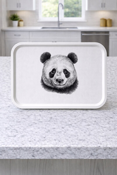 Zucci Home Panda Patterned Rectangular Presentation Tray 29.5 X 41.5 cm |   D...