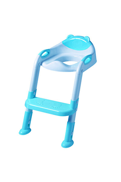 Little Mom Teddy Blue stepladder toilet reducer