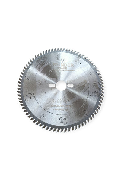 WUNDER 250×80 diş elmas uç sunta mdf parke testeresi (SESSİZ)