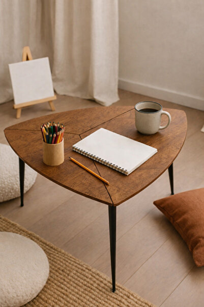 N.zone The "Tri Elegant" side table – a modern touch with a stylish wooden to...