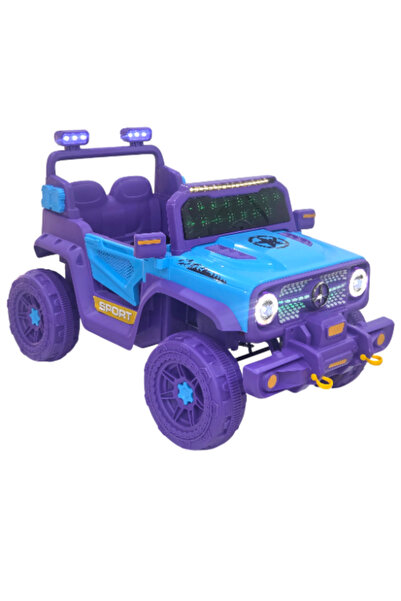 Toybox سيارة جيب كهربائية للأطفال بجهد 12 فولت، مزودة ببطارية ومحركين وجهاز ت...