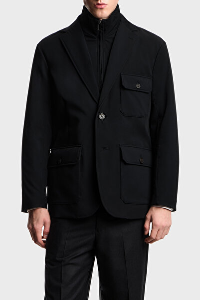 Emporio Armani Hafif Dolgulu Regular Fit Kruvaze Yaka Blazer Ceket Erkek CEKE...