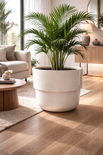 esm vase Drenajlı İç Kovalı Dekoratif Ev Bahçe Ofis Dış Mekan Saksısı 26Lt