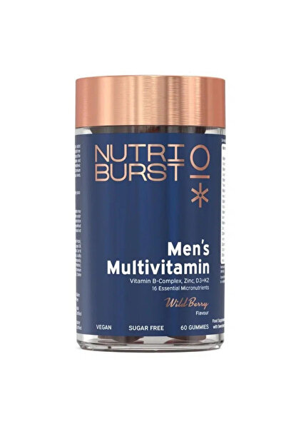 Nutriburst Gummy multivitamins for men, berry flavor, 60 pcs.