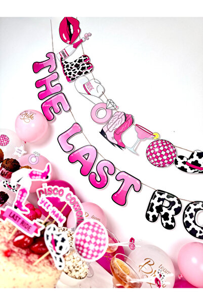 Flu Party Last Rodeo - Cowgirl Bachelorette Themed "The Last Rodeo" Text Banner
