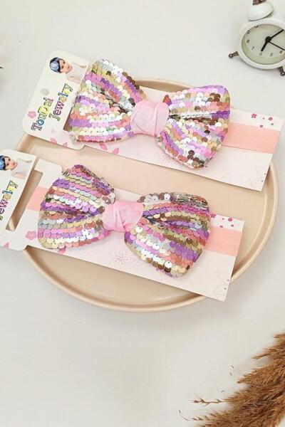 Clariss Mojo girls' 1-5 year old sequin bow headband - assorted colors