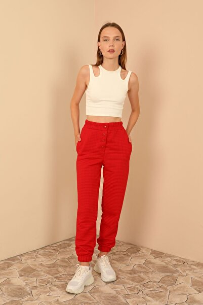 Kaktüs Red trousers, made in Turkey - 22836