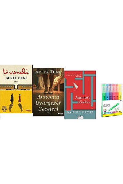 CAN Bekle Beni + Annemin Uyurgezer Geceleri + Algernon'a Çiçekler / 3 Kitap S...