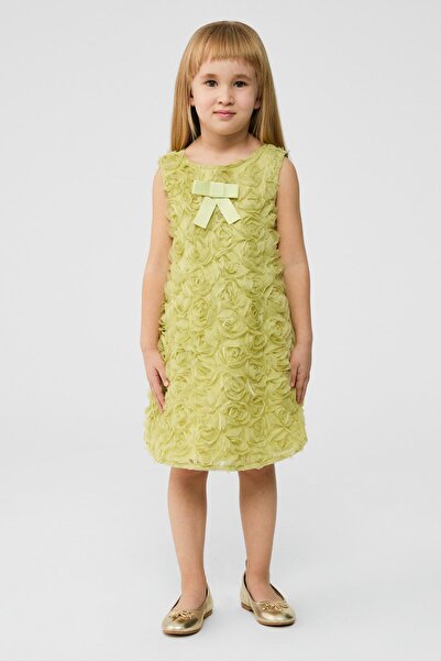 Tyess BG Store Kız Çocuk Yeşil Elbise