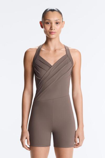 Oysho Comfortlux çapraz kısa tulum