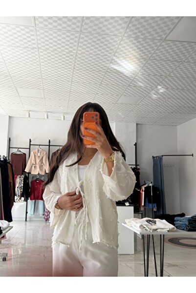 çınarr butikk Püskül Detay Bağlamalı Kimono