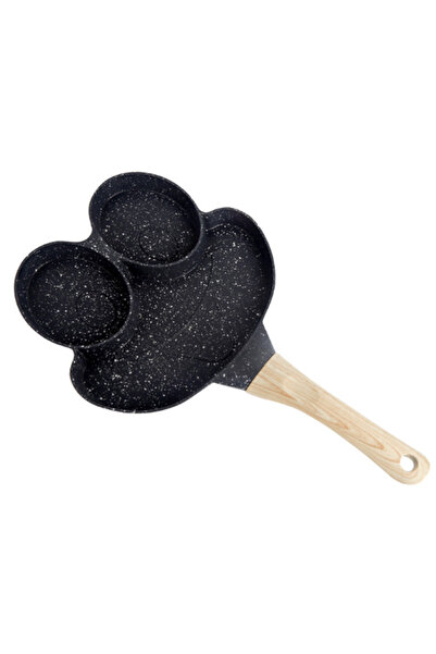 Amir Non-stick frying pan with 3 round compartments