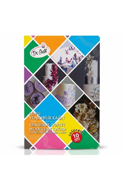 Dr. Gusto ÇİÇEK MODELLEME RENKLİ (10LU) - 03 WAFER PAPER