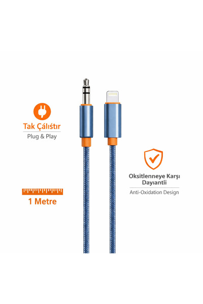 TY Tech Lightning To 3.5 Mm Iphone 7 8 X Xs 11 12 13 14 Pro Max Tak Çalıştır ...