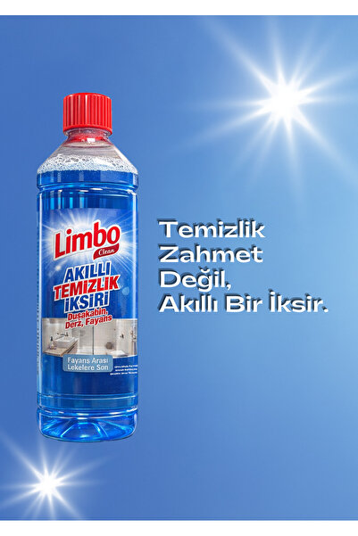 LİMBO Çok Amaçlı Banyo Temizleyici Akıllı İksiri 2*1000ml – Duşakabin Temizleyici, Derz, Fayans ve Kireç Lekesi