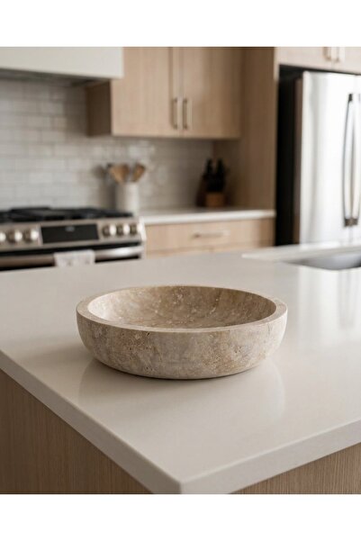 Me Gusta Home Natural Travertine Bowl
