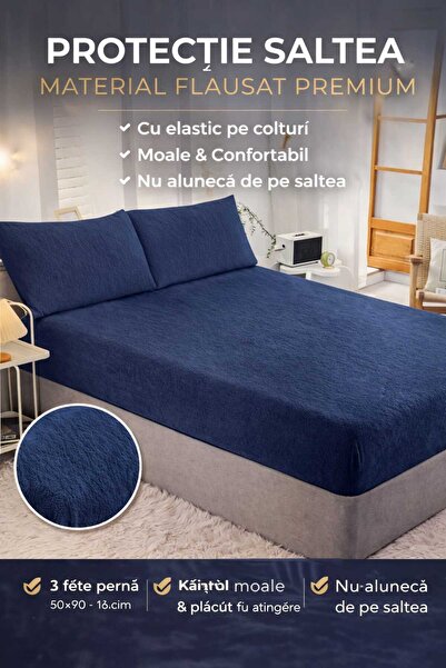 Pucioasa KING BED COVER 180x200+25cm, PREMIUM VELVET TOWEL WITH Stretchy, 2 P...