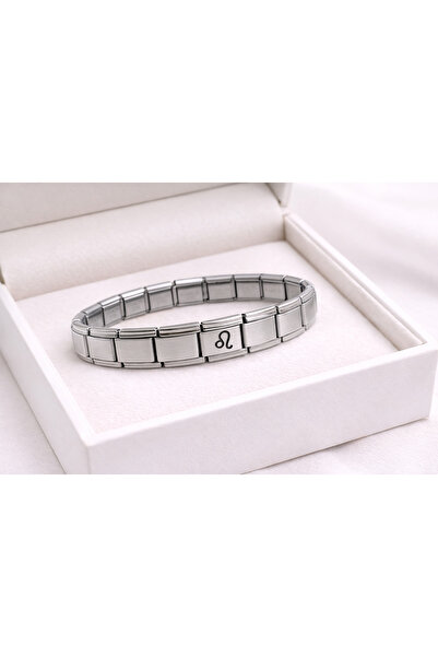 CT STONES Steel Nomination Bracelet Leo Sign |   Stainless Steel Zodiac Brace...