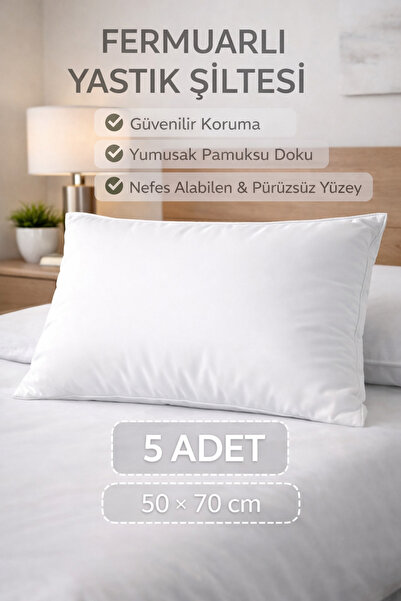 miar home perde tekstil İç Yastık Kılıfı Fermuarlı 5 Adet Astar 50x70 cm Yast...