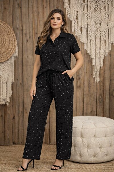 Ruby YAKALI TAŞLI EŞOFMAN TAKIMI