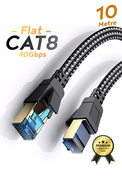 Venzke كابل إيثرنت CAT8، كابل LAN ممتاز، كابل إنترنت بسرعة 40 جيجابت في الثان...