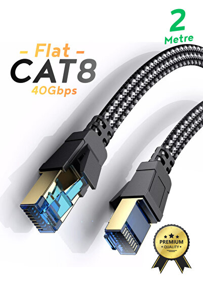 Venzke كابل إيثرنت CAT8، كابل LAN ممتاز، كابل إنترنت بسرعة 40 جيجابت في الثان...