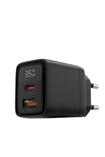 SKYDDAR INNOVATION Încărcător cu încărcare rapidă 35W, 1xUSB-A, 1xType-C, afi...