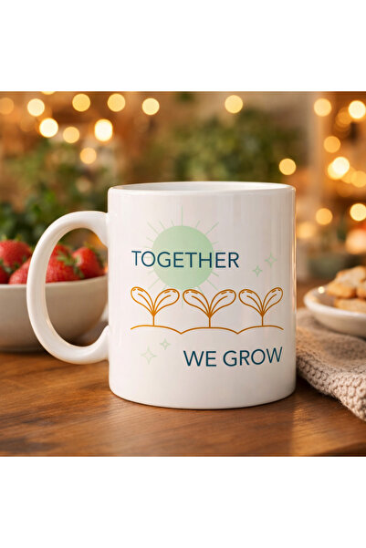 ELİZ BERRA MODA Together We Grow Designed Porcelain Mug Model 38 – Special Gi...