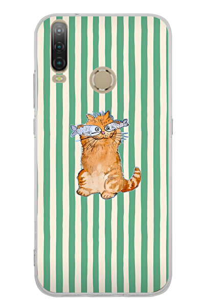 FLAMENKO حافظة هاتف شفافة بنمط عين السمكة متوافقة مع جهاز General Mobile GM 10