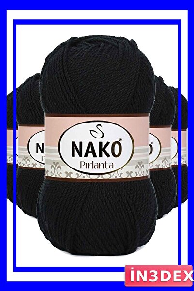 İN3DEX Black Diamond-Looking Yarn Set for Hand Knitting Amigurumi