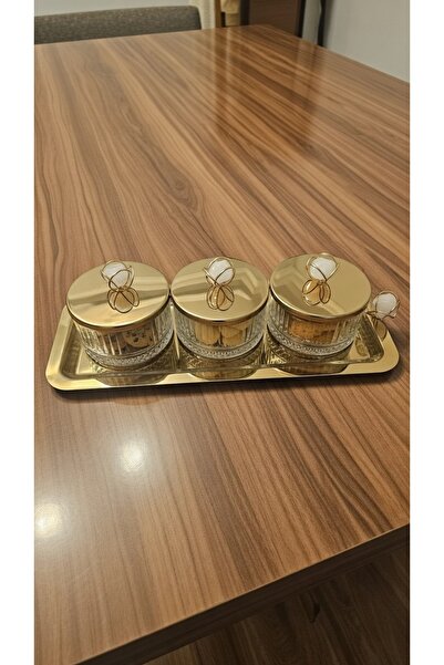 Turkish Store İstanbul وعاء من الحجر الأبيض مع 3 صواني