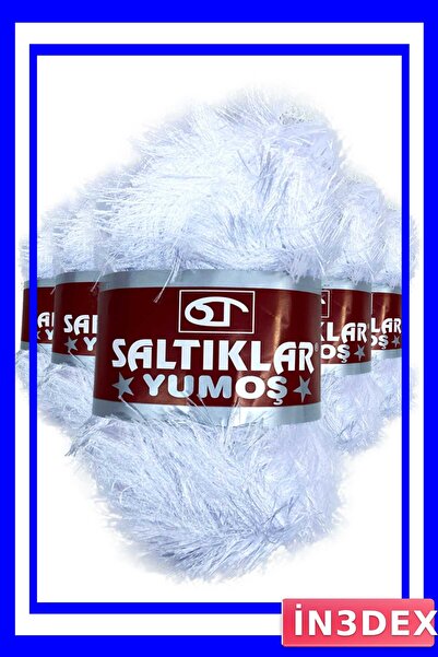 İN3DEX Yumoş Bearded Hand Knitting Yarn Set of 5 - Hobby and Craft Material
