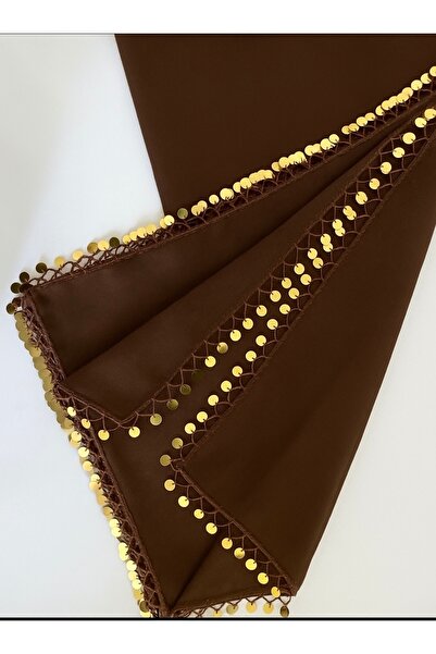 EL YAPIMI Kahverengi pullu yazma