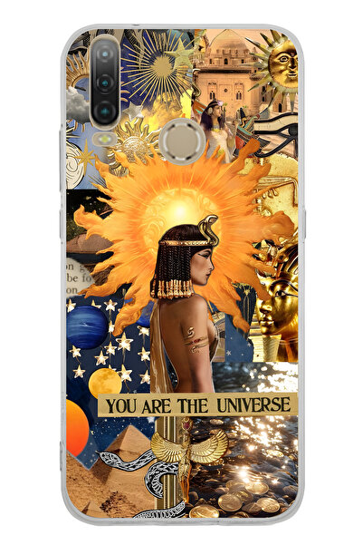 FLAMENKO حافظة هاتف شفافة بنمط كليوباترا متوافقة مع جهاز General Mobile GM 10