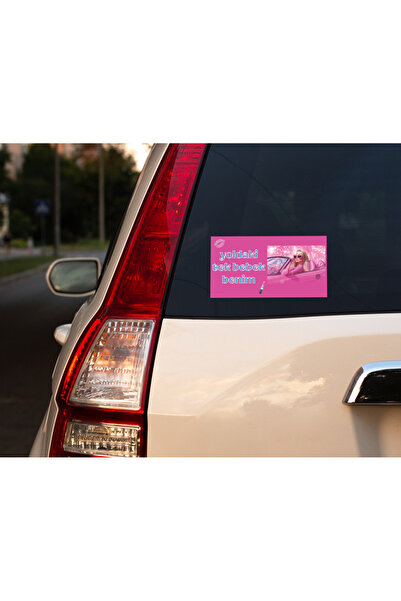 DRN DİZAYN Yoldaki Tek Bebek Benim Barbie Araç Sticker'ı