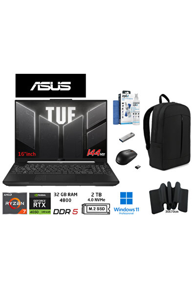 ASUS Tuf Gaming A16 FA607NUG-RL211 6gbRTX4050 140W Ryzen7 7445HS 32GB 2TB SSD...