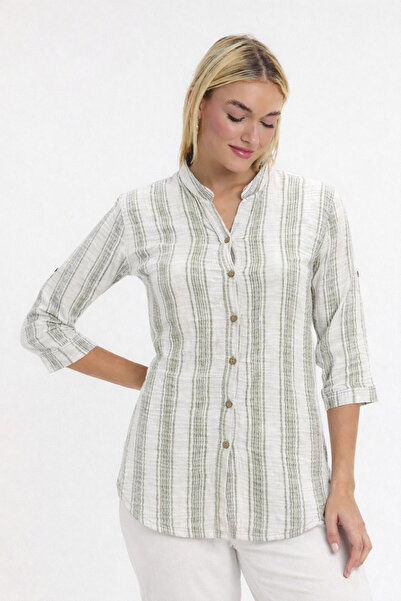 Heaven Ephesus Πουκάμισο Μουσελίνας - Γυναικείο Πουκάμισο Μουσελίνας με Ρίγες...