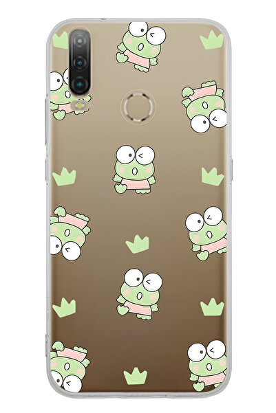 FLAMENKO حافظة هاتف شفافة بنمط الضفدع متوافقة مع جهاز General Mobile GM 10