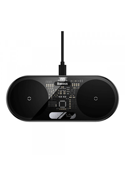 Baseus Incarcator Retea Wireless Digital Led Display, 20W, 1.1A, Negru WXSX01...