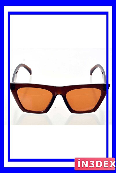 İN3DEX Cat Eye Design Brown Sunglasses for Women