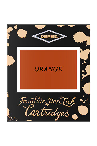 Diamine Set de 6 cartușe de cerneală - Portocaliu