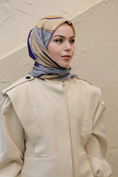 efdal şal eşarp Fairy Tale Pattern Imported Cotton Scarf