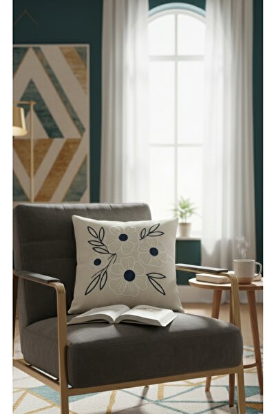 HAT HOME Punch Embroidery Throw Pillow Cover