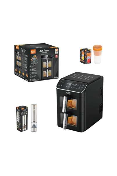 raf Air Fryer 5284 – Friteuza cu Aer Cald, 2800W + Râșniță și Blender CADOU